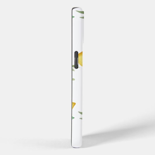 Coques Case-Mate iPhone citrons Eucalyptus Roses Blush Douce Monogramme (Verso / Droite)