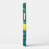 Coques Case-Mate iPhone Citrons, feuille : motif tropical d'agrumes. (Verso / Droite)
