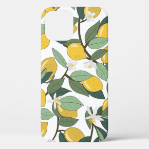 Case-Mate iPhone Case Citrons Jaunes, Impression Tropicale Sans Fil.