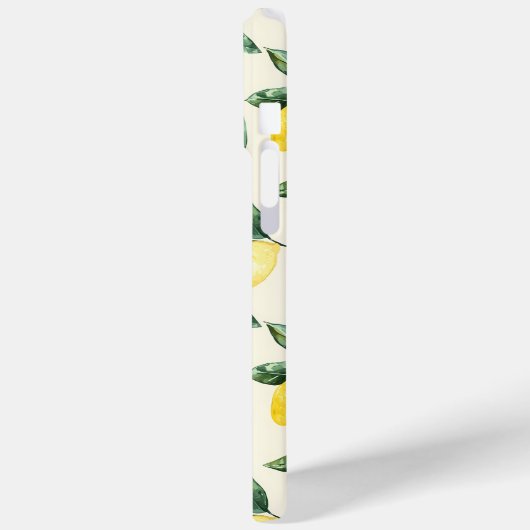 Coques Case-Mate iPhone Citrons jaunes monogrammes Initiales modernes Moti (Verso / Gauche)