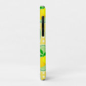 Coques Case-Mate iPhone Citrons jaunes rétro (Dos/Gauche)