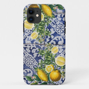 Case-Mate iPhone Case Citrons méditerranéens Carreaux portugais d'été