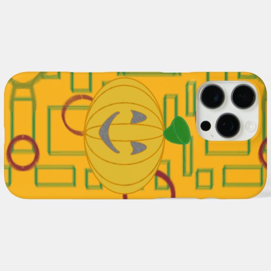 Coques Case-Mate iPhone Citrouille (Verso (horizontal))