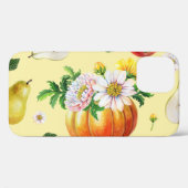 Coques Case-Mate iPhone Citrouille, chrysanthemum : illustration de fruits (Verso (horizontal))