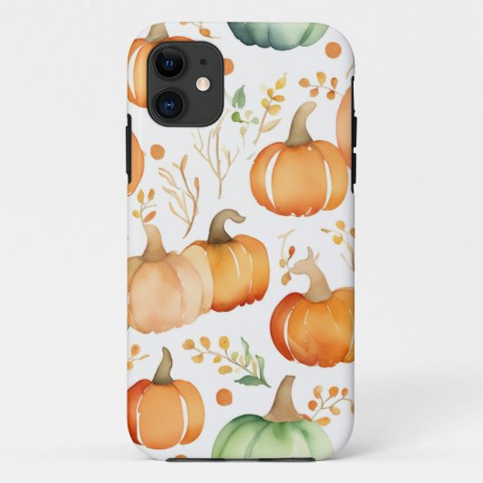 Coques Case-Mate iPhone Citrouille d'automne (Dos)