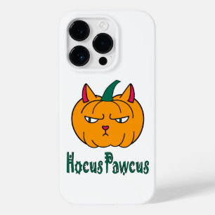 Coque Pour iPhone 14 Pro Citrouille de chat roux Halloween magie hocus pocu