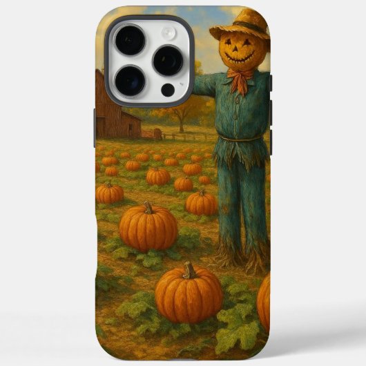 Coques Case-Mate iPhone citrouille de l'automne patch & scarewcrow (Verso)