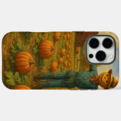 Coques Case-Mate iPhone citrouille de l'automne patch & scarewcrow (Verso (horizontal))