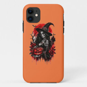 Case-Mate iPhone Case Citrouille de sorcière gothique Halloween Chat noi
