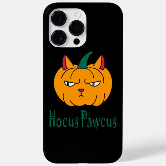 Coques Case-Mate iPhone Citrouille d'Halloween chat roux magie Hocus pocus (Verso)