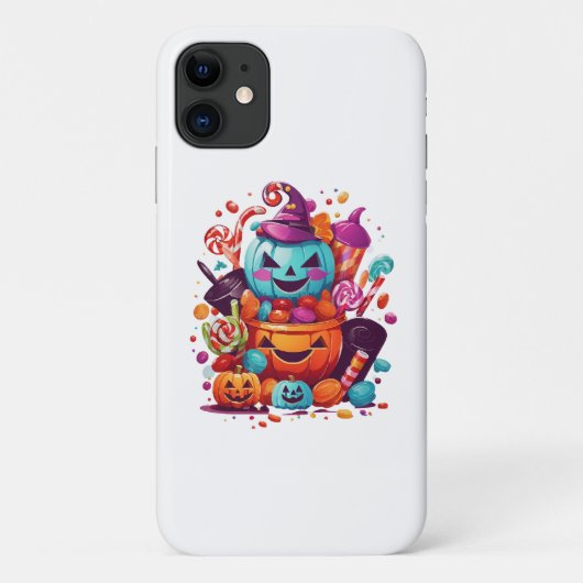 Coques Case-Mate iPhone citrouille d'Halloween drôle (Dos)