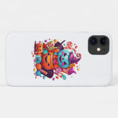 Coques Case-Mate iPhone citrouille d'Halloween drôle (Dos (Horizontal))