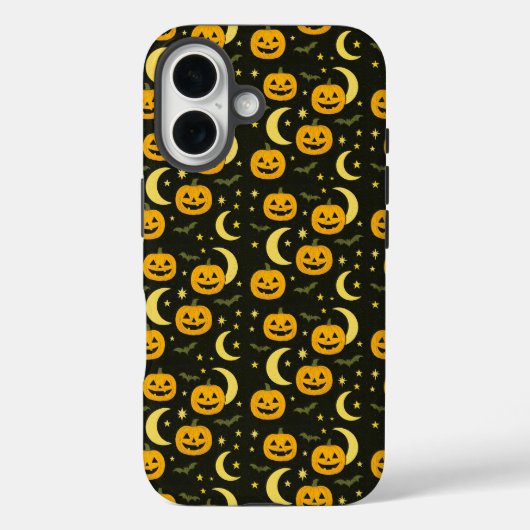 Coques Case-Mate iPhone Citrouille d'Halloween effrayante (Verso)