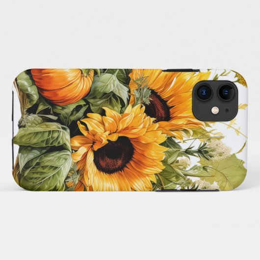 Coques Case-Mate iPhone Citrouille Feuille en chute d'automne (Dos (Horizontal))