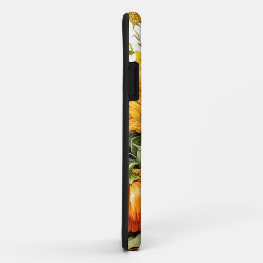 Coques Case-Mate iPhone Citrouille Feuille en chute d'automne (Dos/Droite)
