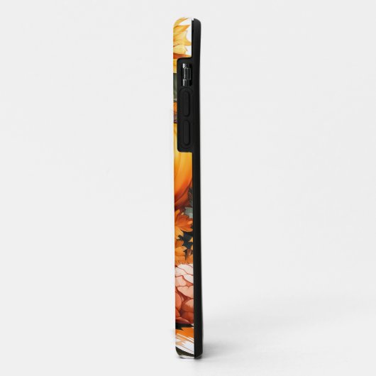 Coques Case-Mate iPhone Citrouille Feuille en chute d'automne (Dos/Gauche)