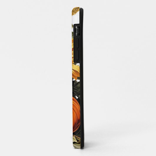 Coques Case-Mate iPhone Citrouille Feuille en chute d'automne (Dos/Gauche)