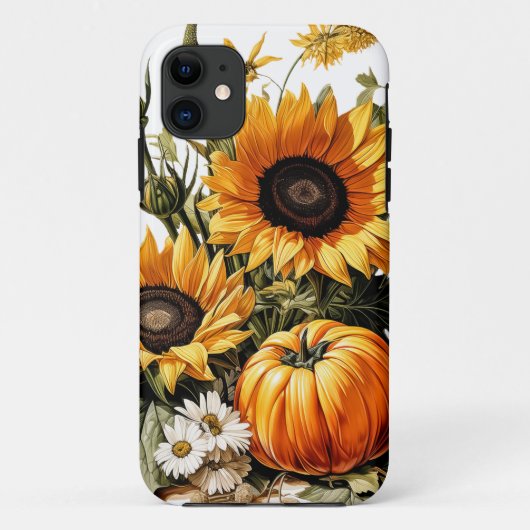 Coques Case-Mate iPhone Citrouille Feuille en chute d'automne (Dos)