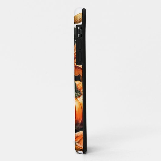 Coques Case-Mate iPhone Citrouille Feuille en chute d'automne (Dos/Gauche)