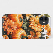 Coques Case-Mate iPhone Citrouille Feuille en chute d'automne (Dos (Horizontal))
