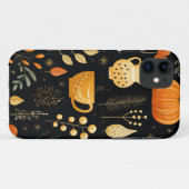 Coques Case-Mate iPhone Citrouille Feuille en chute d'automne (Dos (Horizontal))