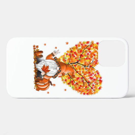 Coques Case-Mate iPhone Citrouille Gnomes mignons Automne Saison Automne H (Verso (horizontal))