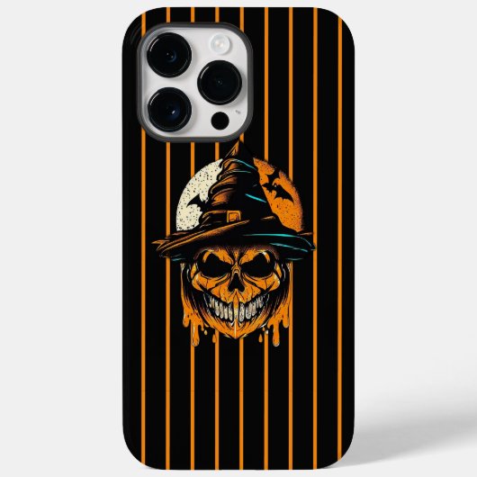 Coques Case-Mate iPhone citrouille/Halloween/crâne/éffrayant (Verso)