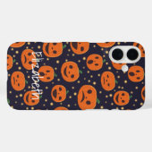 Coques Case-Mate iPhone Citrouille Halloween Motif Jack-o'-lantern Custom  (Verso (horizontal))