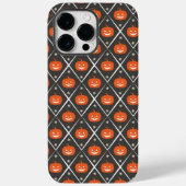 Coques Case-Mate iPhone Citrouille Halloween Motif sans couture (Verso)