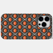 Coques Case-Mate iPhone Citrouille Halloween Motif sans couture (Verso (horizontal))
