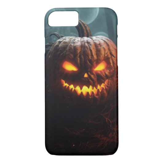 Coques Case-Mate iPhone Citrouille mal (Dos)