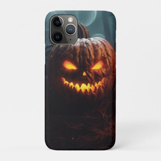 Coques Case-Mate iPhone Citrouille mal (Dos)