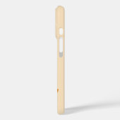 Coques Case-Mate iPhone Citrouille mignon avec "Fall Vibes" sur Beige doux (Verso / Gauche)
