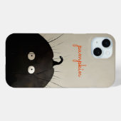 Coques Case-Mate iPhone Citrouille noir (Verso (horizontal))