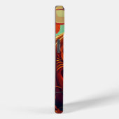 Coques Case-Mate iPhone Citrouille orange effrayant avec visage, Halloween (Verso / Droite)