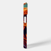 Coques Case-Mate iPhone Citrouille orange effrayante avec visage, Hallowee (Verso / Droite)