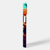 Coques Case-Mate iPhone Citrouille orange effrayante avec visage, Hallowee (Verso / Droite)