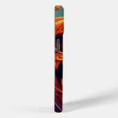 Coques Case-Mate iPhone Citrouille orange effrayante avec visage, Hallowee (Verso / Droite)