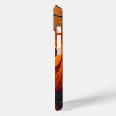 Coques Case-Mate iPhone Citrouille orange effrayante avec visage, Hallowee (Verso / Gauche)