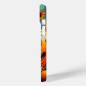 Coques Case-Mate iPhone Citrouille orange effrayante avec visage, Hallowee (Verso / Gauche)