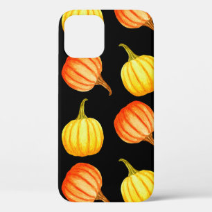 Case-Mate iPhone Case Citrouille orange ronde et jaune. Col aquatique sa