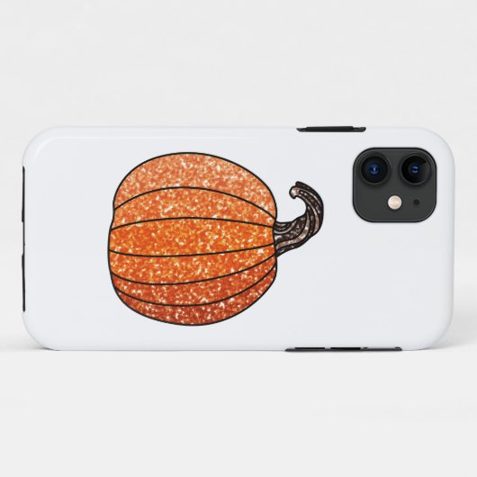 Coques Case-Mate iPhone Citrouille parties scintillant (Dos (Horizontal))