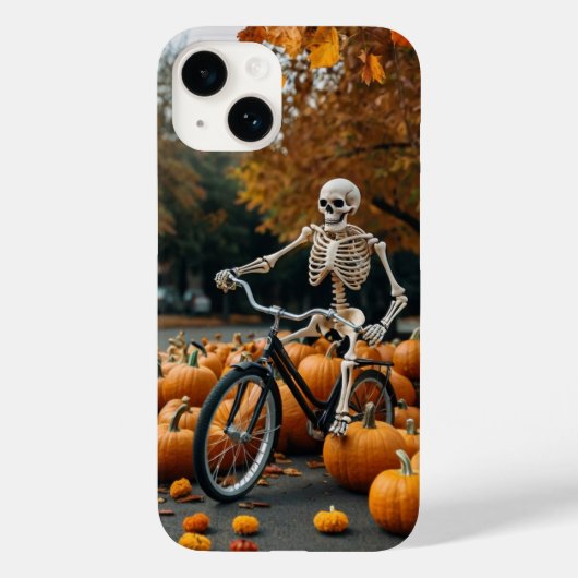 Coques Case-Mate iPhone Citrouille Ride Skeleton (Verso)