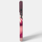 Coques Case-Mate iPhone Citrouille rose brillant (Verso / Gauche)