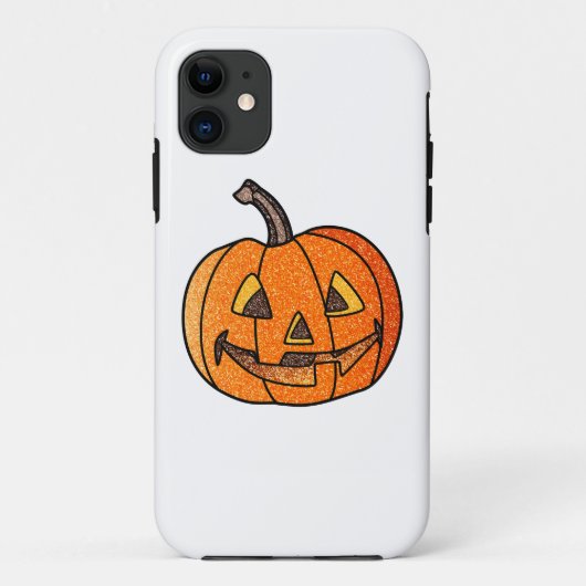 Coques Case-Mate iPhone Citrouille scintillante (Dos)