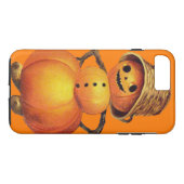 Coques Case-Mate iPhone Citrouille souriant Snowman Orange (Dos (Horizontal))