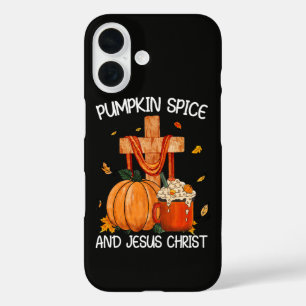 Coques iPhone 16 Citrouille Spice et Jésus-Christ