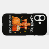 Coques Case-Mate iPhone Citrouille Spice et Jésus-Christ (Verso (horizontal))