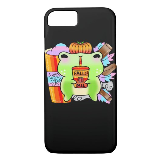 Coques Case-Mate iPhone Citrouille Spice Latte Froggy Lover (Dos)