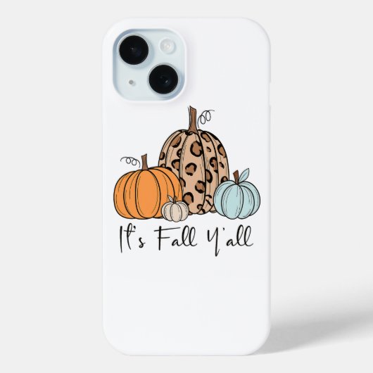 Coques Case-Mate iPhone Citrouille tendance automne | Citation "It’s Fall  (Verso)